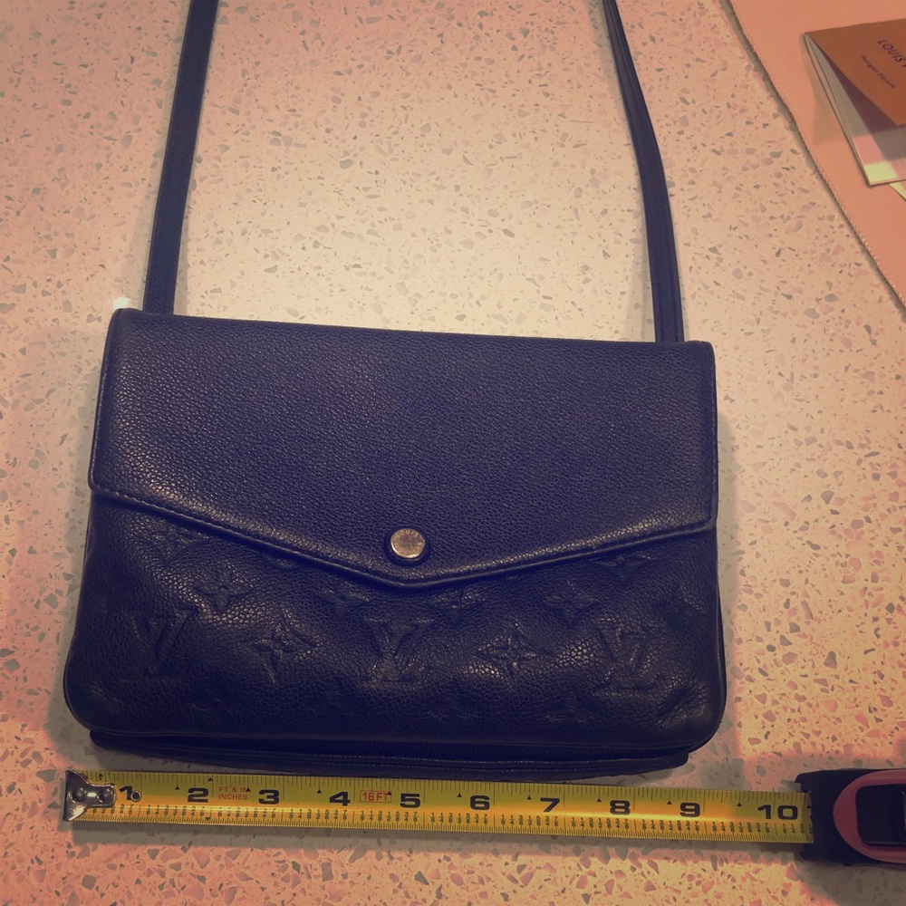Louis Vuitton Twice Empreinte Noir Blk Crossbody